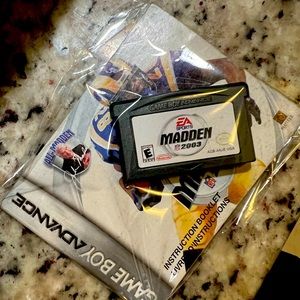 For Nintendo advance madden NFL 2003